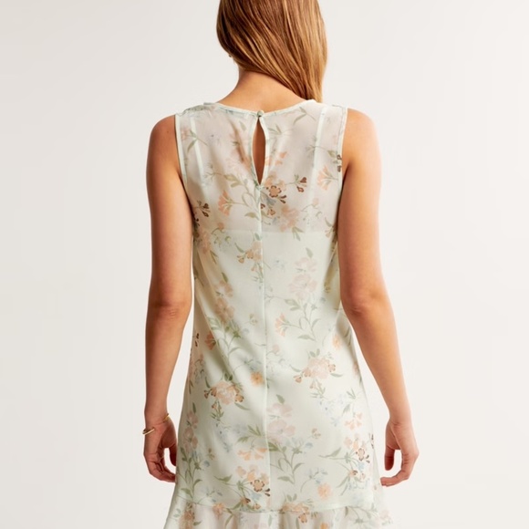 Abercrombie High-Neck Chiffon Mini Dress - Picture 7 of 7